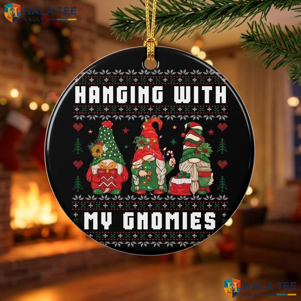 Gnomies Gnome Friend Christmas Ornament Hanging With My Holiday Decor