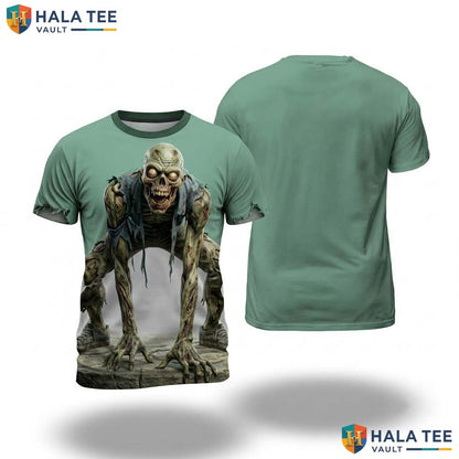 Green Novelty Costume 3D Shirt Mens Funny Party Halloween Cosplay Outfit