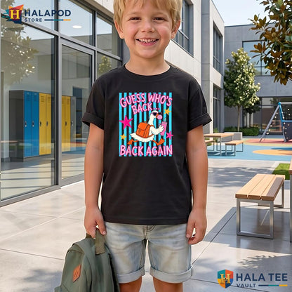 Guess Whos Back Kids Shirt Funny Teacher Back To School Classroom Apparel Adult