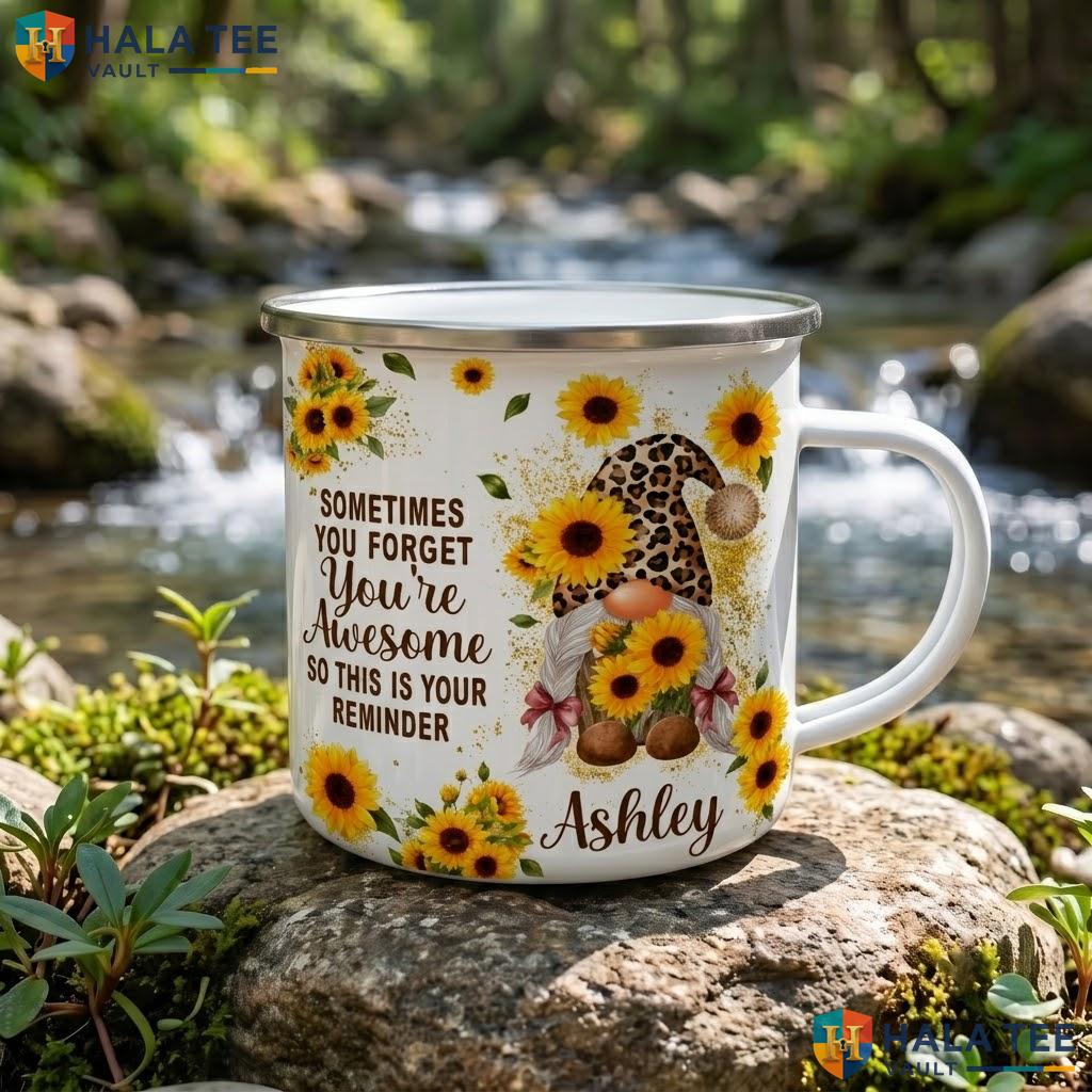 Halloween Gnome Ghost Ceramic Mug Cute Plant Lover Gardening Coffee Accent Mug