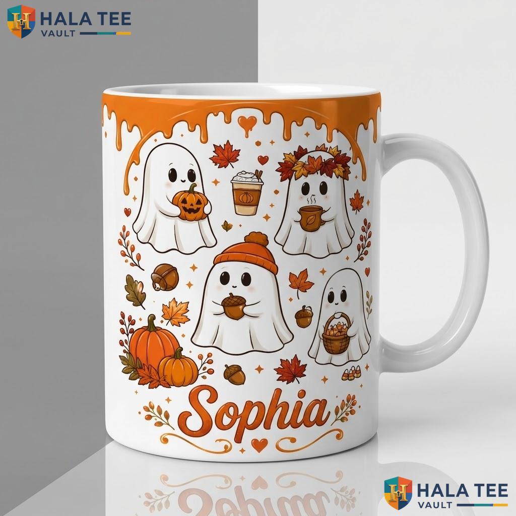 Halloween Gnomes Ghost Mug Personalized Custom Trick Or Treat Ceramic Cup