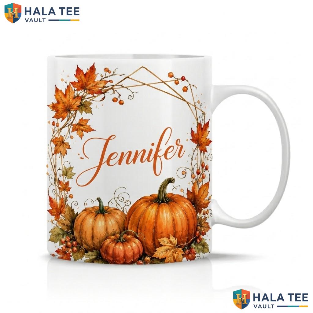 Halloween Wreath Ceramic Cup Scary Spooky Tree Decorative Coffee Mug