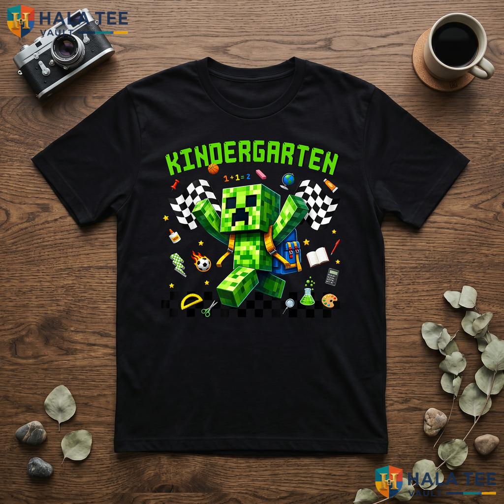 Hello Kindergarten Gamer Shirt First Day Of School Gaming Kids Apparel
