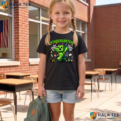 Hello Kindergarten Gamer Shirt First Day Of School Gaming Kids Apparel Adult