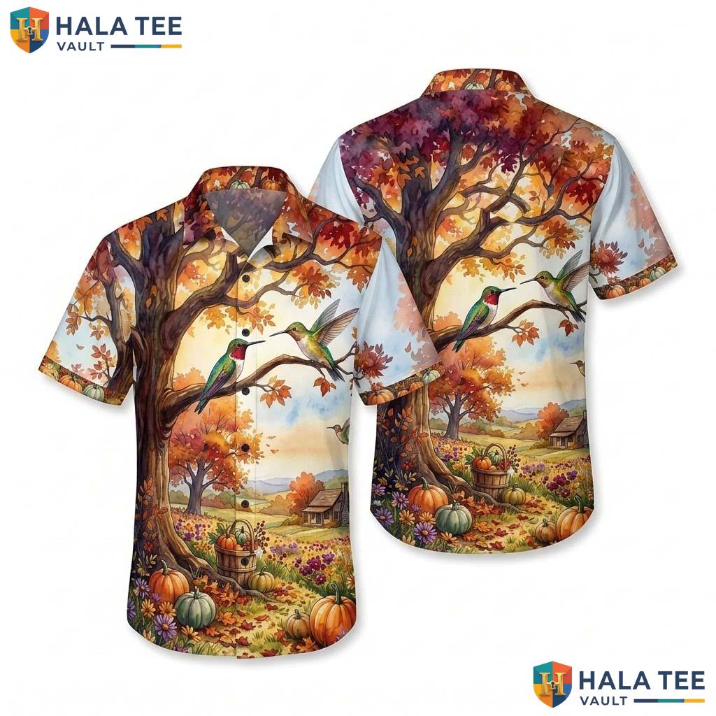 Hummingbird Costume Thanksgiving Hawaiian Shirt Animal In Turkey Top