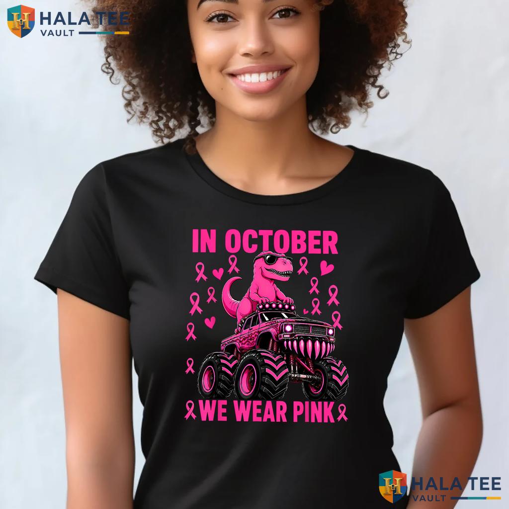 Kids Halloween Pink Ribbon Tee Boys Breast Cancer Awareness Outfit