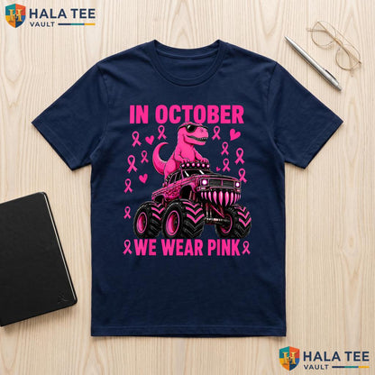 Kids Halloween Pink Ribbon Tee Boys Breast Cancer Awareness Outfit Adult