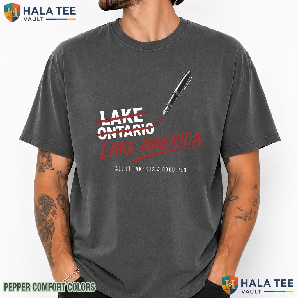 Lake America Comfort Colors T-Shirt Funny Ontario Parody Satire Apparel