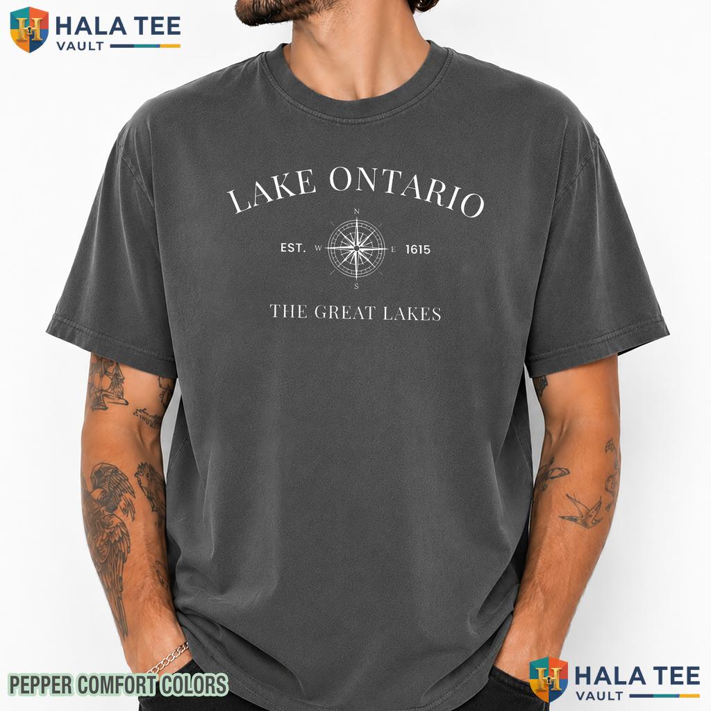 Lakes Est Comfort Colors T-Shirt Ontario Graphic Heritage Satire Apparel