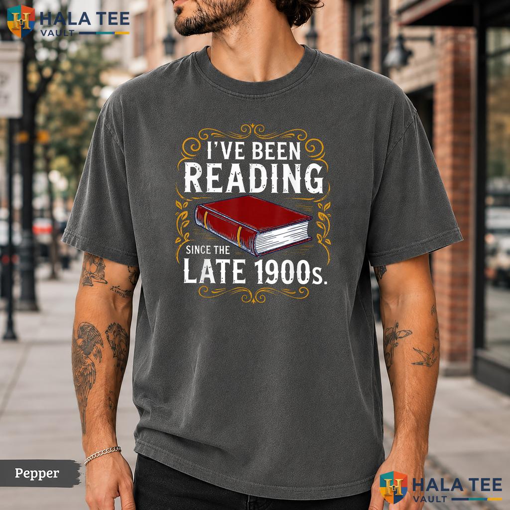 Late 1900s Bookworm Comfort Colors T-Shirt Vintage Reading Lover Apparel