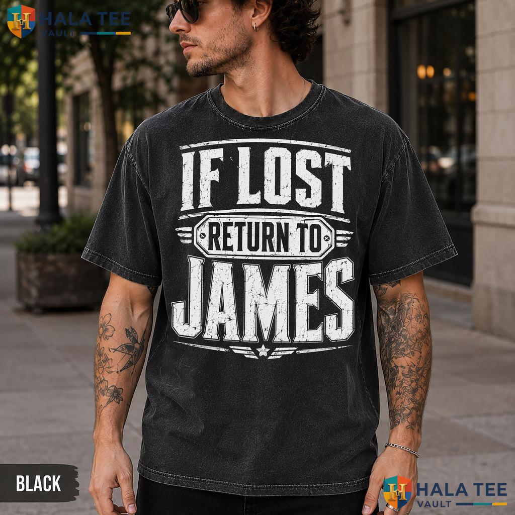 Lost Return James Washed T-Shirt Funny Couple Matching Graphic Apparel