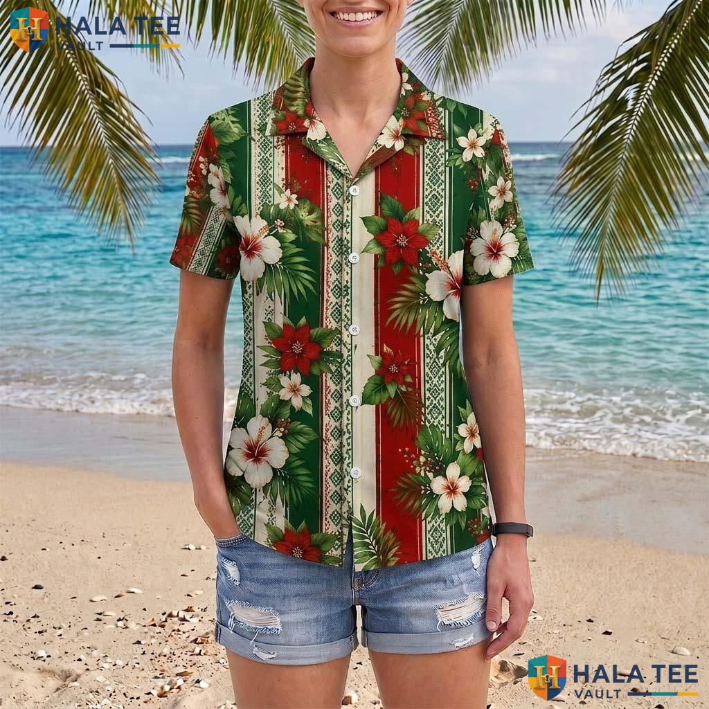 Mexican Floral Halloween Hawaiian Shirt Festive Summer Vacation Top Adult