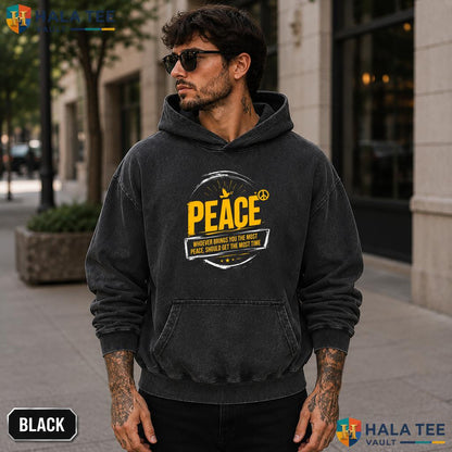 Mindful Peace Acid Washed T-Shirt Whoever Brings You Most Time Graphic Apparel