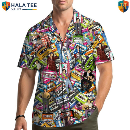 Multicolor Retro Hawaiian Shirt Mens Short Sleeve Casual Summer Beach Outfit
