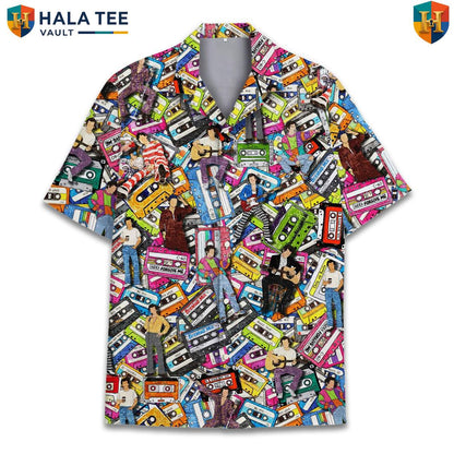 Multicolor Retro Aloha Shirt Mens Short Sleeve Casual Summer Beach Outfit