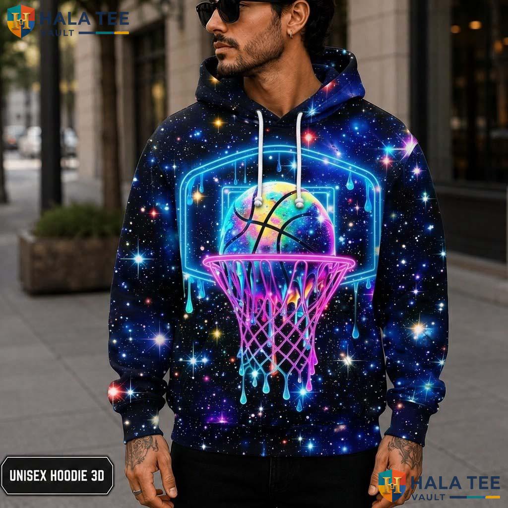 Neon Baseball Galaxy Hoodie Warm Thick 3D Sweatshirt Boys Girls Apparel 3D Printed Hoodie