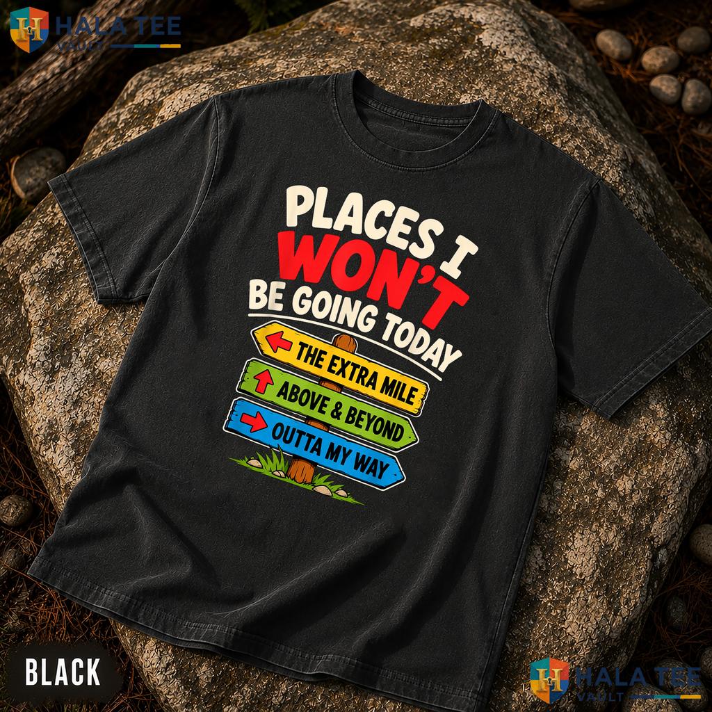 Nope Not Today Sarcastic Garment-Dyed T-Shirt Funny Introvert Quote Top