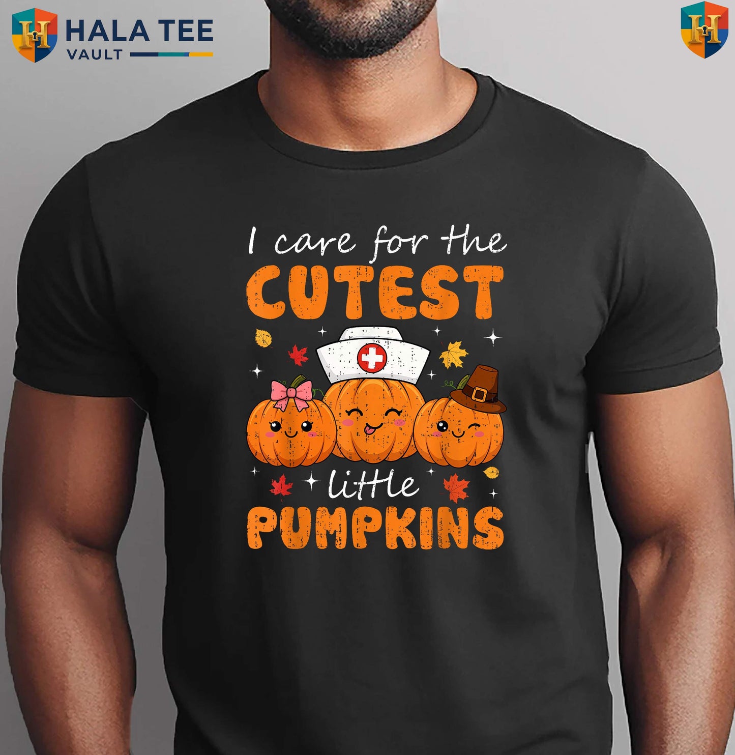 Nurse Pumpkins Fall Holiday Shirt Halloween Thanksgiving Autumn Medical Outfit