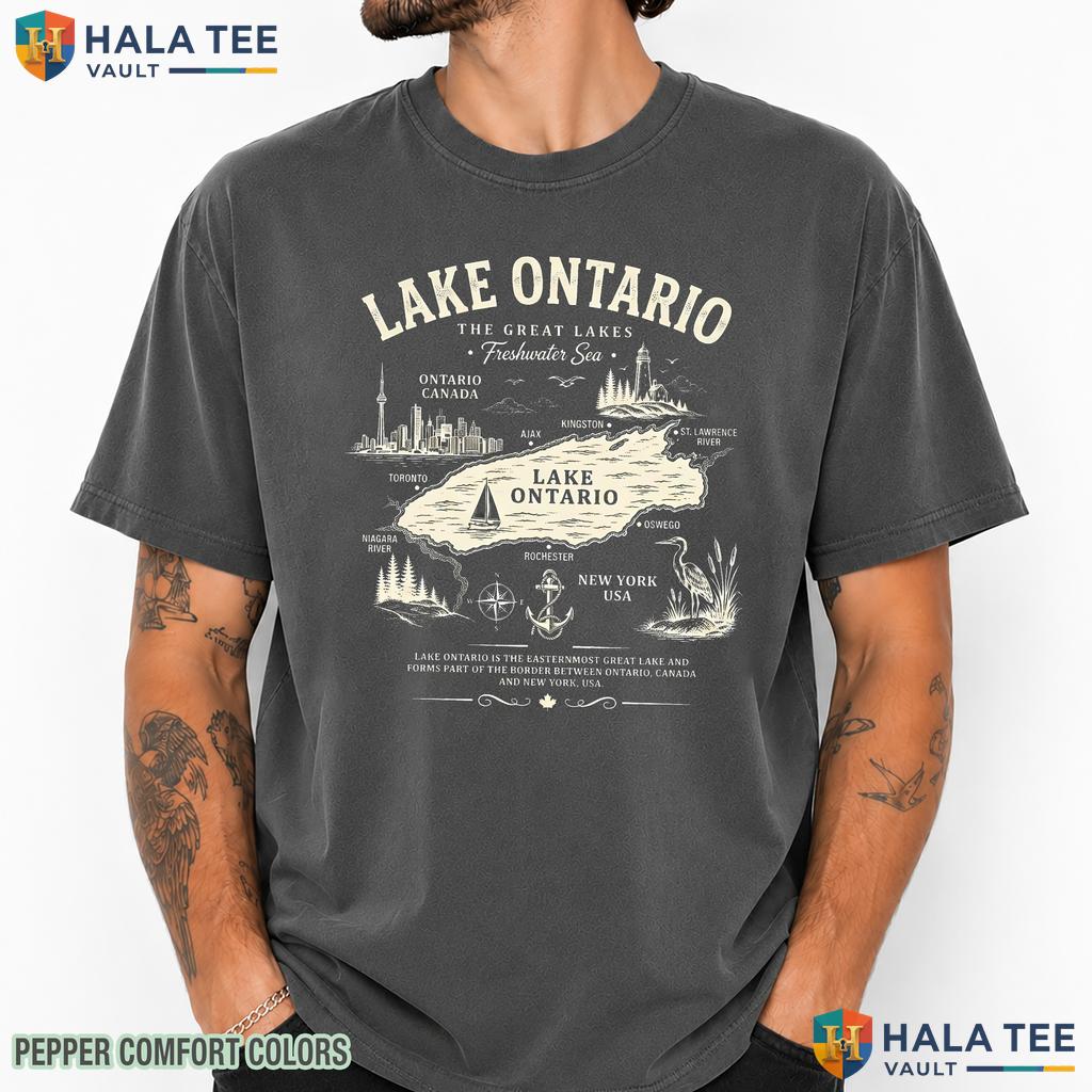 Ontario Humor Comfort Colors T-Shirt Great Lakes Canada Vacation Apparel