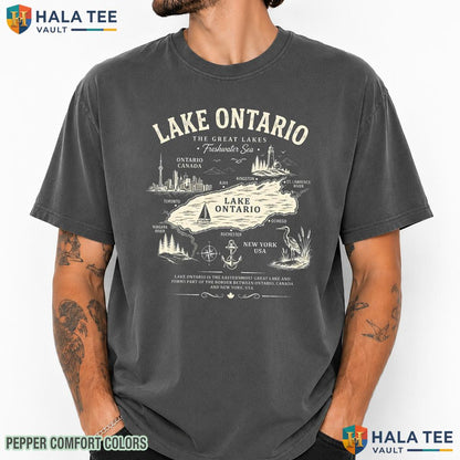 Ontario Humor Comfort Colors T-Shirt Great Lakes Canada Vacation Apparel