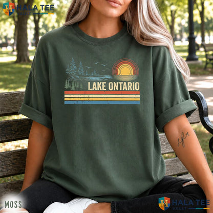 Ontario Sunset Comfort Colors Shirt Great Lakes Canada Vacation Gift