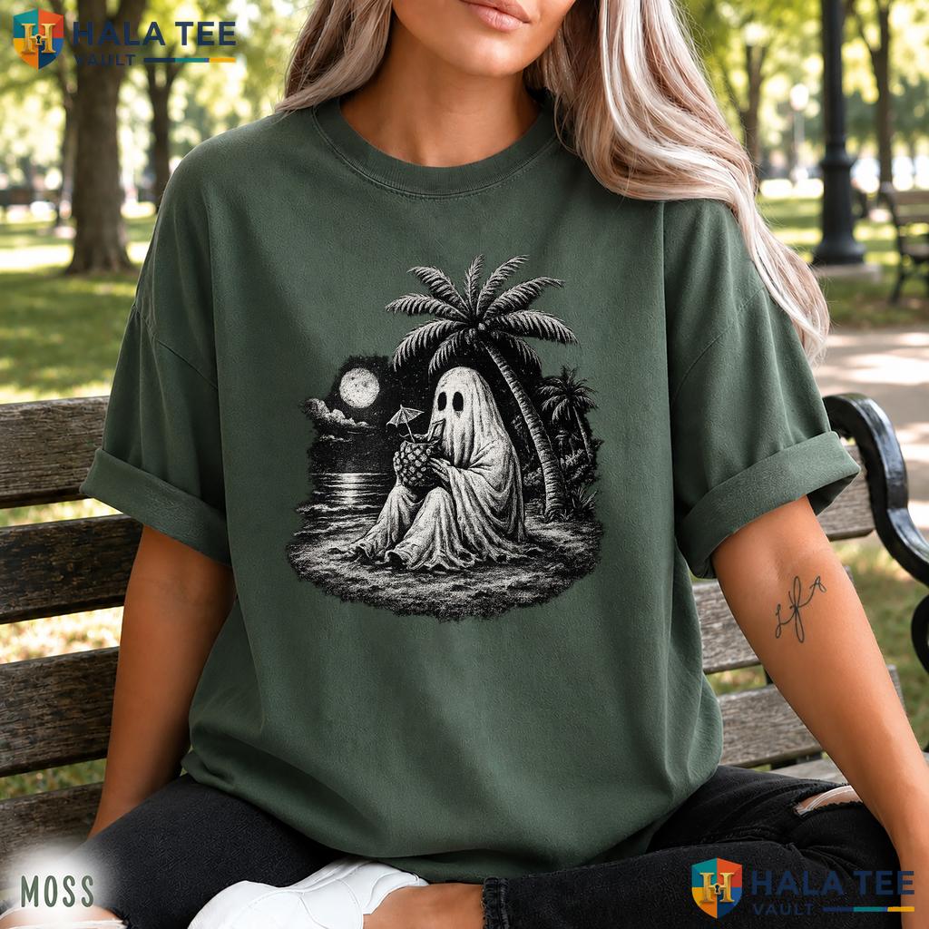 Oversized Spooky Summer Comfort Colors T Shirt Vintage Halloween Beach Top