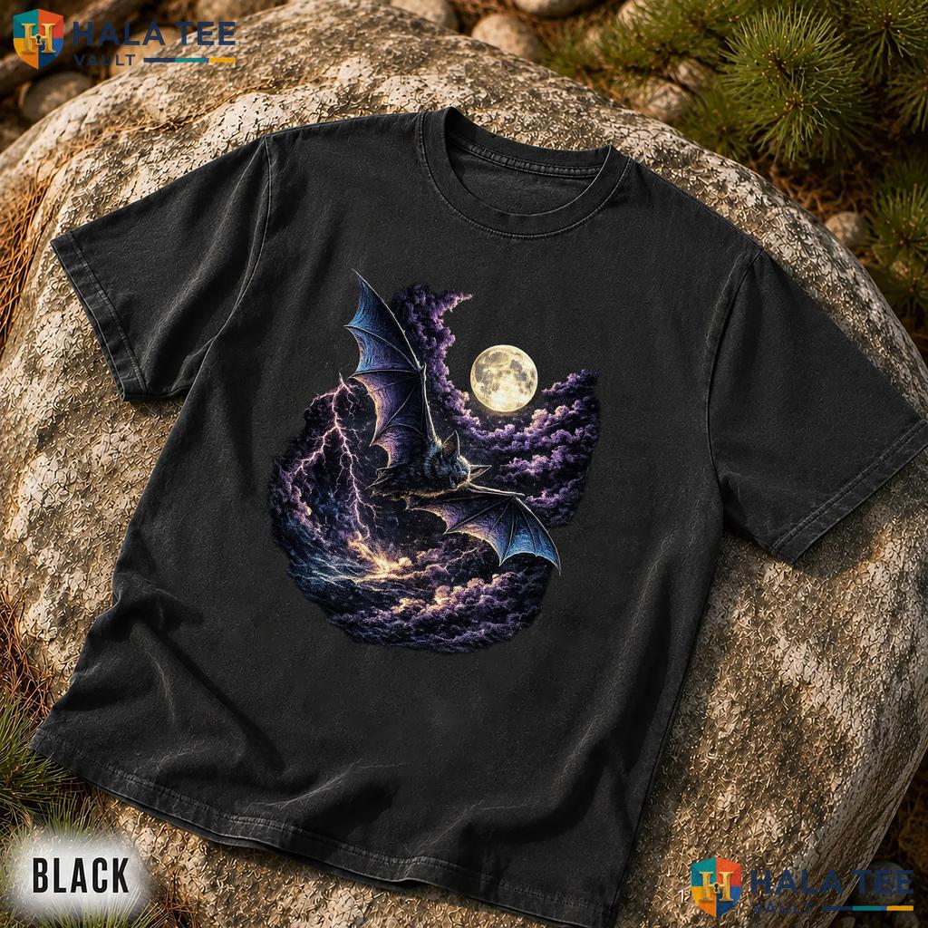 Oversized Vintage Bat Comfort Colors T Shirt Retro Spooky Season Apparel Top