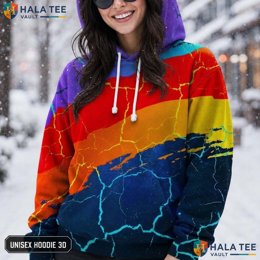 Paint Splash Novelty AOP Hoodie Realistic Graphic Pullover Men Women
