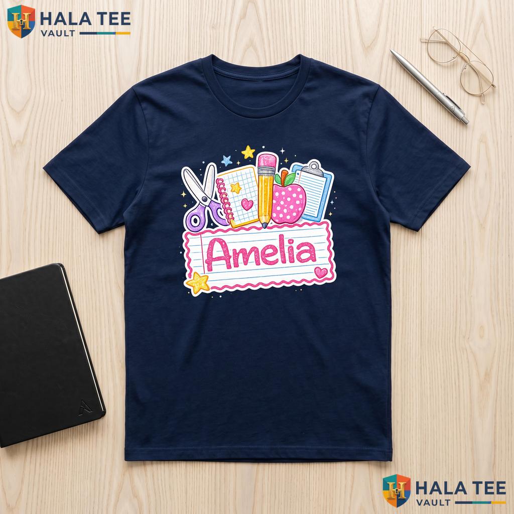 Personalized Kindergarten Name Shirt Custom Name First Day School Outfit Adult