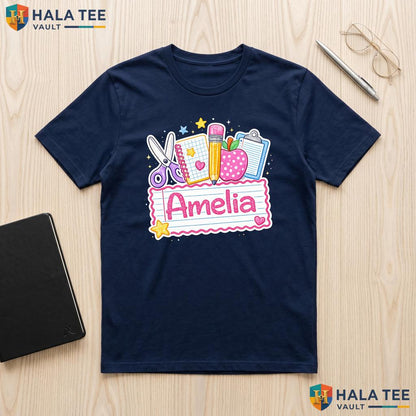 Personalized Kindergarten Name Shirt Custom Name First Day School Outfit Adult