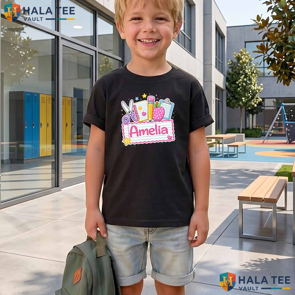 Personalized Kindergarten Name Shirt Custom Name First Day School Outfit Adult