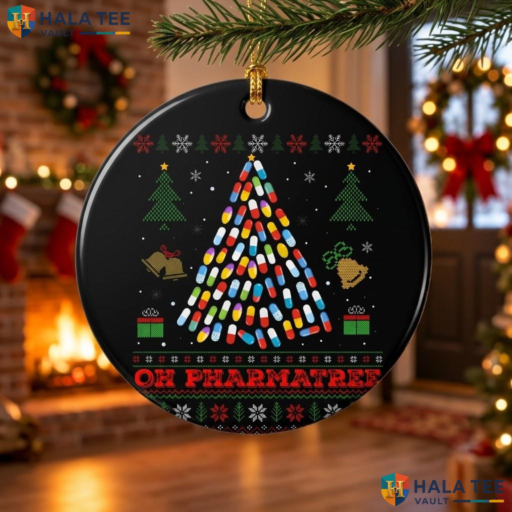 Pharmatree Pharmacist Pills Christmas Ornament Pharmacy Holiday Gift