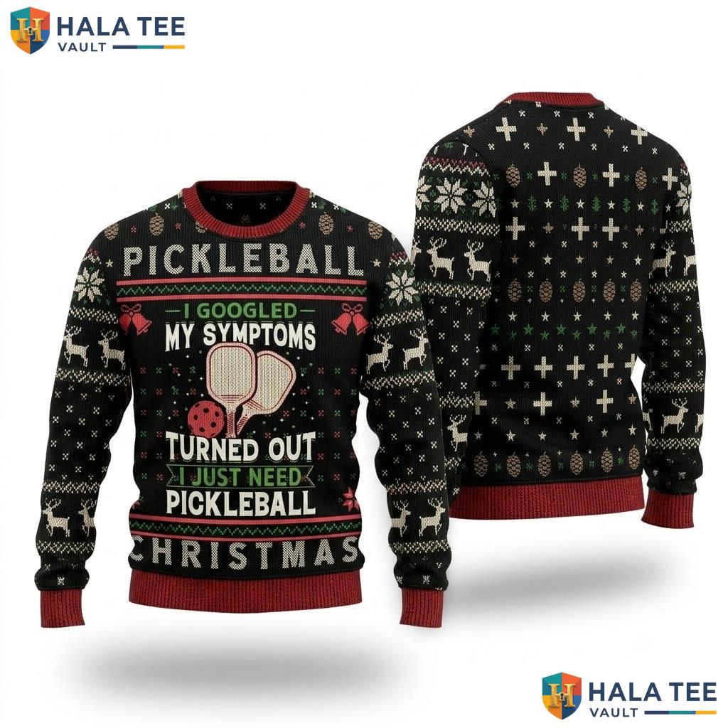 Pickleball Player Kitchen Ugly Christmas Sweater Funny Holiday Top