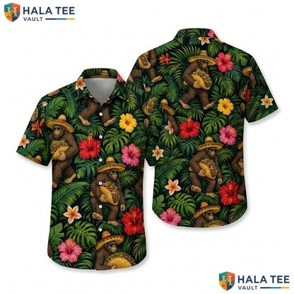 Playful Bear Tropical Hawaiian Shirt Multicolored Casual Beach Party Wear
