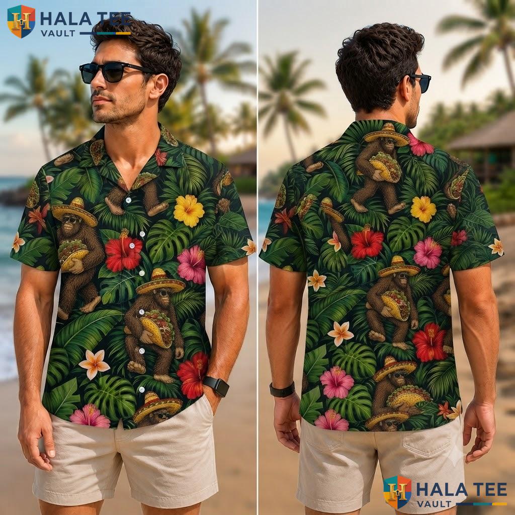 Playful Bear Tropical Hawaiian Shirt Multicolored Casual Beach Party Wear Adult