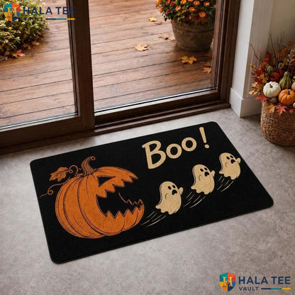 Playful Pumpkin Fall Doormat Ghost Front Entrance Mat Welcome Home Decor