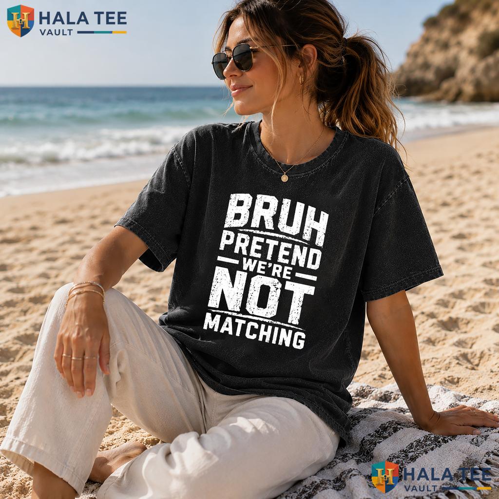 Pretend Not Matching Heavyweight Washed Shirt Playful Group Halloween Costume Top