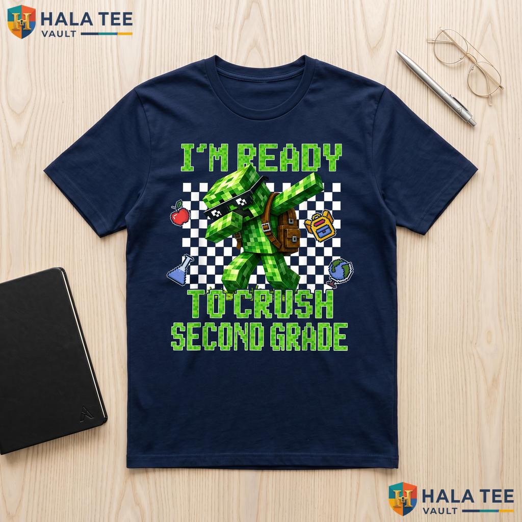 Ready To Crush 2nd Grade Gamer Shirt First Day School Gaming Apparel