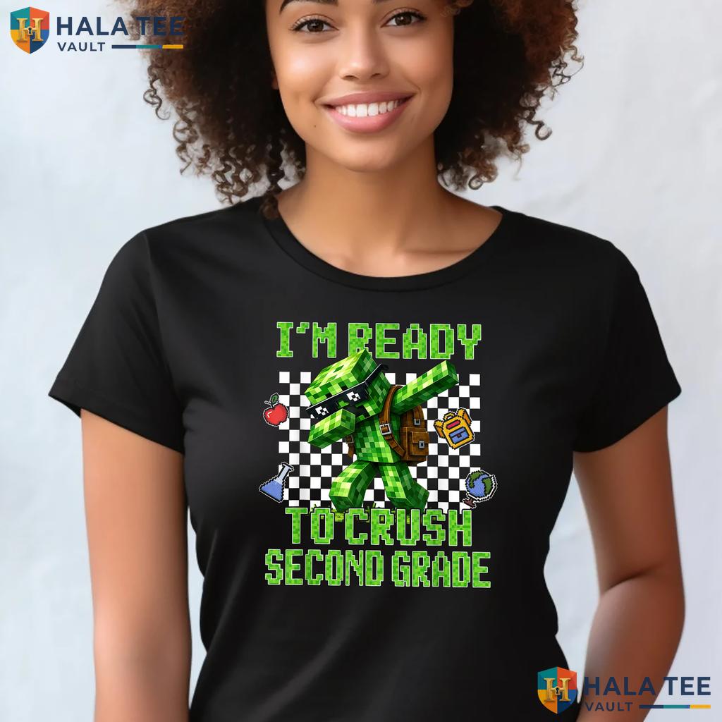 Ready To Crush 2nd Grade Gamer Shirt First Day School Gaming Apparel Adult