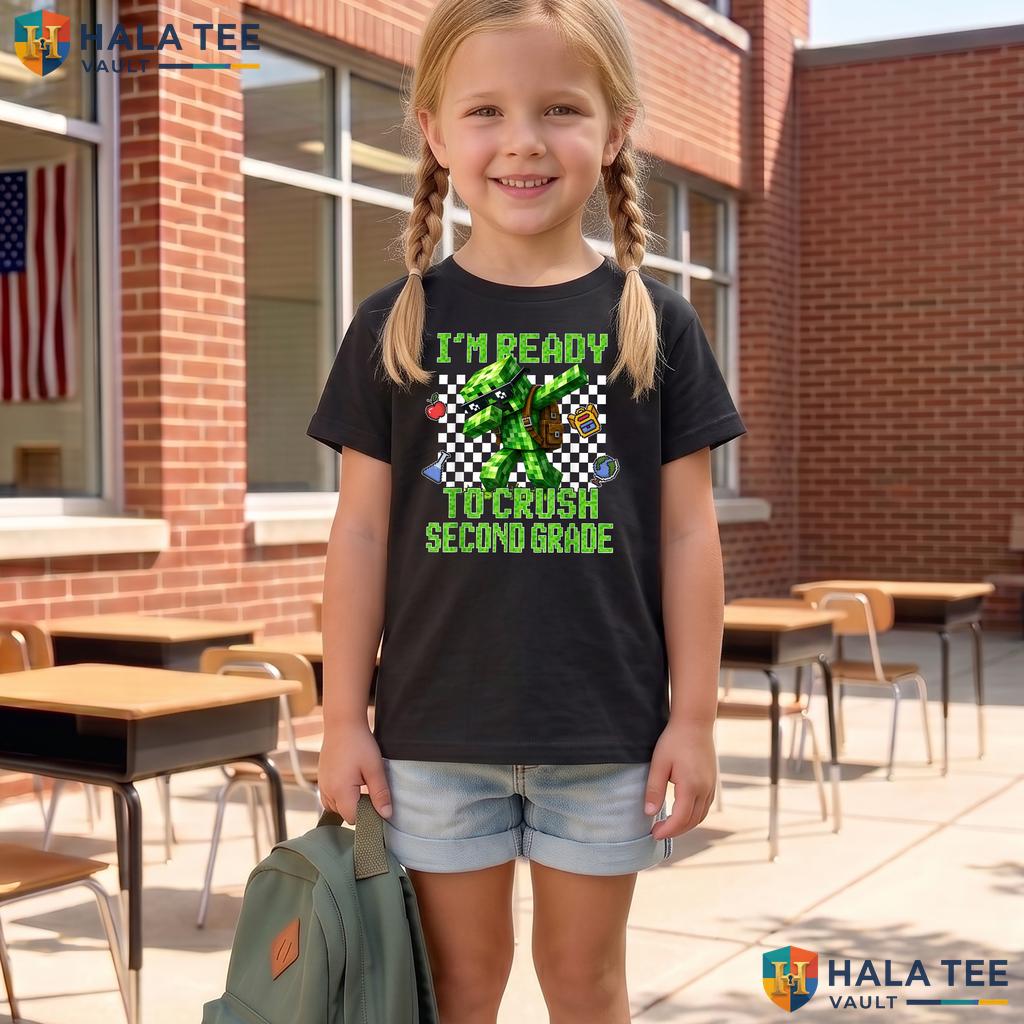 Ready To Crush 2nd Grade Gamer Shirt First Day School Gaming Apparel Adult
