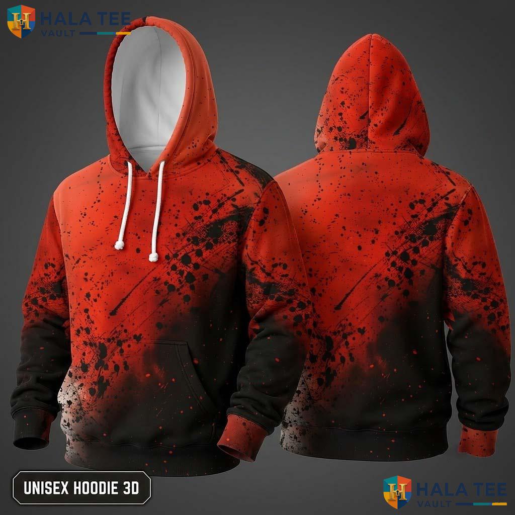 Red Black Kids Galaxy Hoodie Novelty 3D Printed Pullover Girl Boy Top