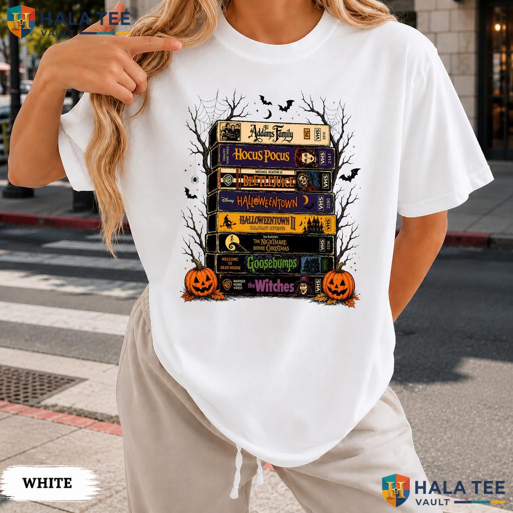 Retro VHS Comfort Colors T Shirt Vintage Horror Movie Night Spooky Apparel
