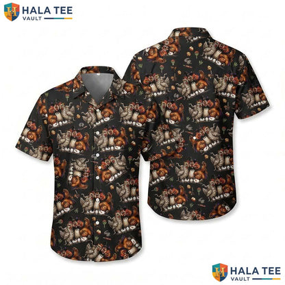 Rooster Costume Halloween Hawaiian Shirt Spooky Mummy Chicken Top