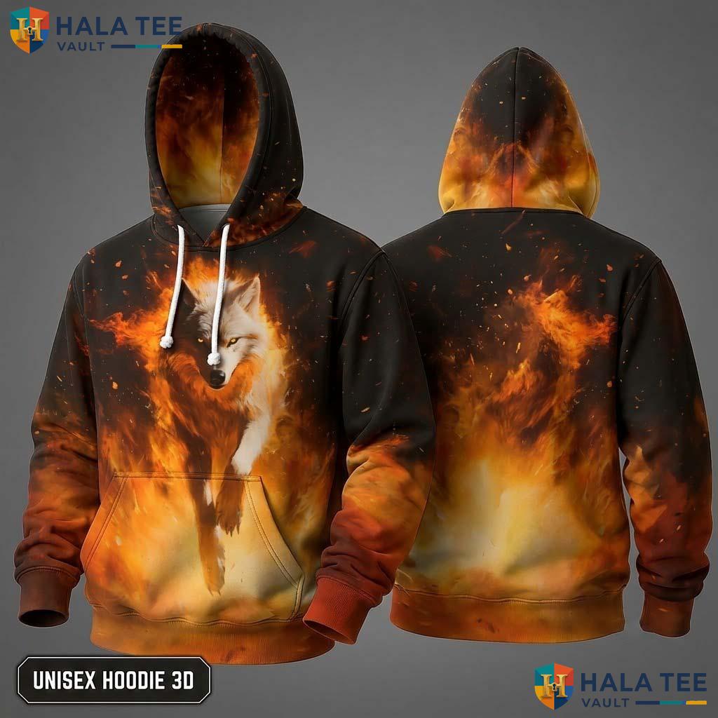 Running Wolf Galaxy Hoodie Kids Novelty 3D Printed Pullover Girl Boy