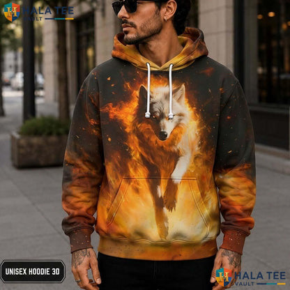 Running Wolf Galaxy Hoodie Kids Novelty 3D Printed Pullover Girl Boy 3D Printed Hoodie