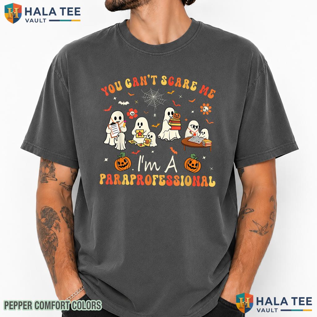 Scare Me Paraprofessional Comfort Colors T-Shirt Halloween Teacher Top