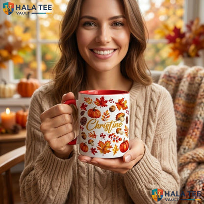 Scary Pattern Halloween Camping Mug Custom Spooky Tree Decorative Ceramic Mug