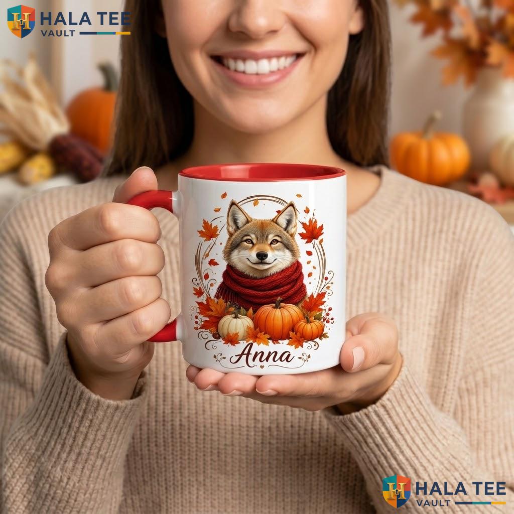 Scary Wolf Ghost Halloween Mug Custom Personalized Trick Or Treat Ceramic Camping Mug