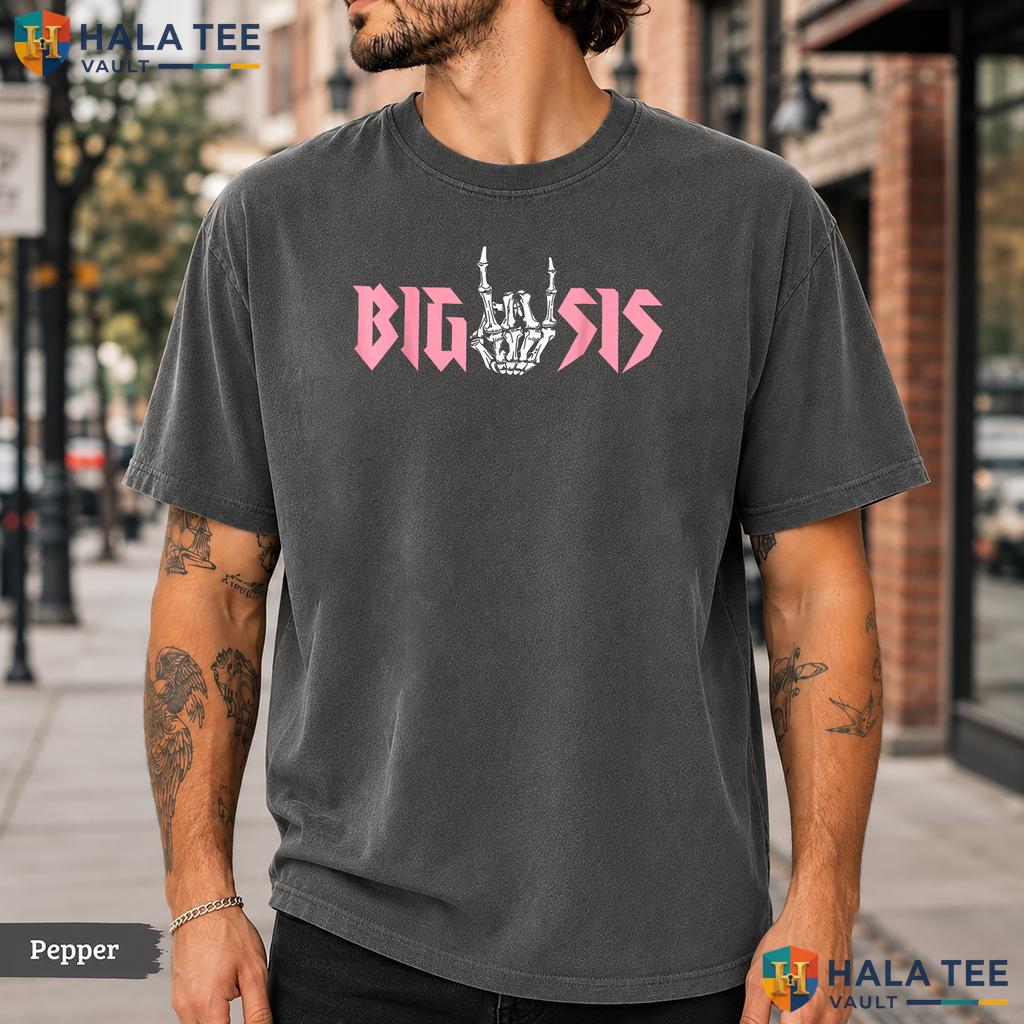Sister Bad Two The Bone Comfort Colors T-Shirt 2nd Birthday Party Apparel