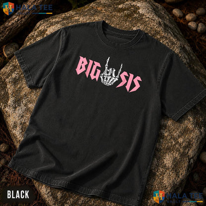 Sister Bad Two The Bone Garment-Dyed T-Shirt 2nd Birthday Party Apparel